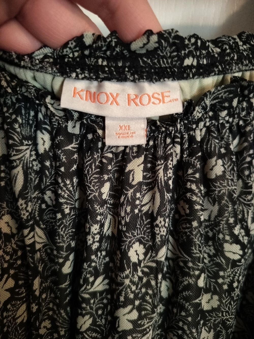 Knox Rose Black Floral Long Sleeve Maxi Dress - Size XXL - Picture 3 of 5